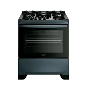 Fogão de Piso a Gás Dako 5 Bocas com Painel Touch e Timer Digital Supreme Timer Glass