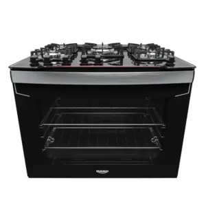 Fogão de Embutir a Gás Dako 5 Bocas Mesa de Vidro e Tripla Chama Diplomata