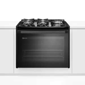 Fogão de Embutir a Gás Electrolux 5 bocas Preto Mesa Vidro e Tripla Chama Experience FE5EP