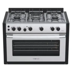 Fogão de Embutir a Gás Venax 5 Bocas Inox Gás GLP Gaudi Platinum GII