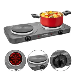 Fogão Elétrico de Mesa Lenoxx 2 Bocas Luz Piloto 5 Níveis Temperatura Termostato de Segurança Grand Pratic PFE353 Fogão Elétrico de Mesa Lenoxx 2 Bocas Luz Piloto 5 Níveis Temperatura Termostato de Segurança Grand Pratic PFE353