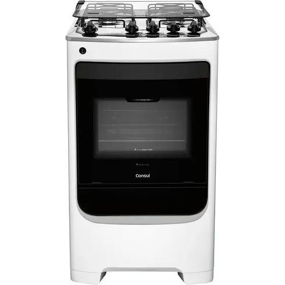 Fogão de Piso a Gás Consul 4 Bocas Branco com Acendimento Automático Bivolt CFO4NAB