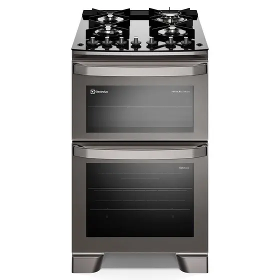 Fogão de Piso a Gás Electrolux 4 Bocas Prata com PerfectCook360 Experience FE4DC