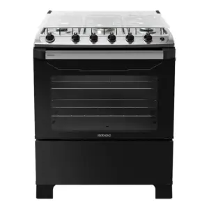 Fogão de Piso a Gás Itatiaia 5 Bocas Preto com Forno Bivolt New Dream