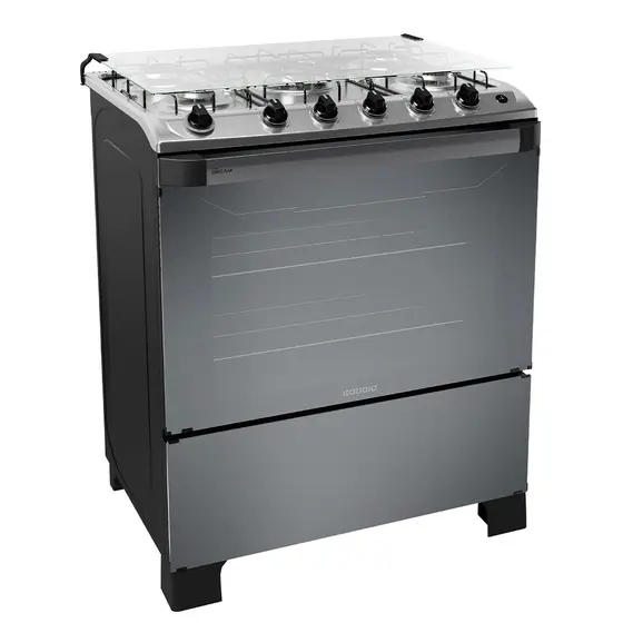Fogão de Piso a Gás Itatiaia 5 Bocas Acendimento Automático New Dream Reflecta