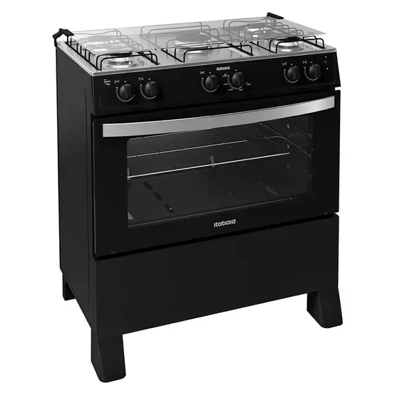 Fogão de Piso a Gás Itatiaia 5 Bocas Acendimento Automático Waves New