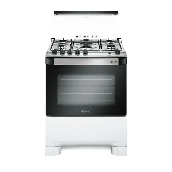 Fogão de Piso a Gás Mueller 5 Bocas com Tripla Chama Decorato