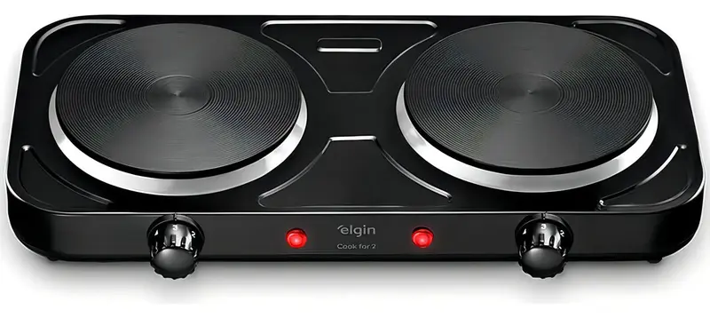 Fogão Elétrico de Mesa Elgin 2 Bocas 2000W 220V