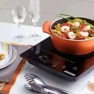 Cooktop Indução 1 Boca Millennial Touch Vidro Vermelho 220V Cooktop Indução 1 Boca Millennial Touch Vidro Vermelho 220V