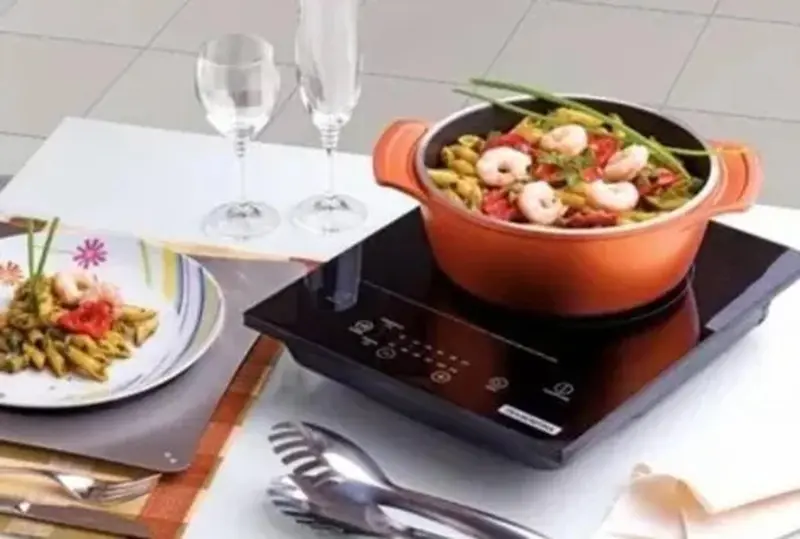 Cooktop Indução 1 Boca Millennial Touch Vidro Vermelho 220V