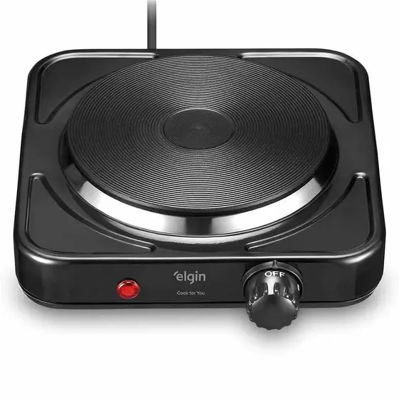 Fogão Elétrico de Mesa Elgin 1 prato 1000 watts Cook For You