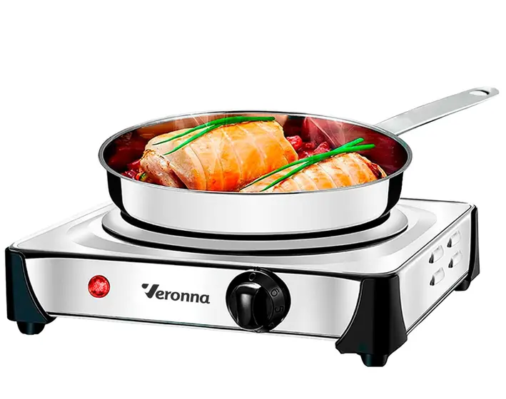 Fogão Elétrico de Mesa Portátil Veronna 1 Boca 1000w 110v Cooktop