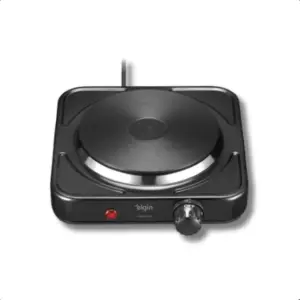 Fogão Elétrico 1 Boca Elgin Portátil Chapa Antiaderente 1000W 5 Níveis de Temperatura Fogão Elétrico 1 Boca Elgin Portátil Chapa Antiaderente 1000W 5 Níveis de Temperatura