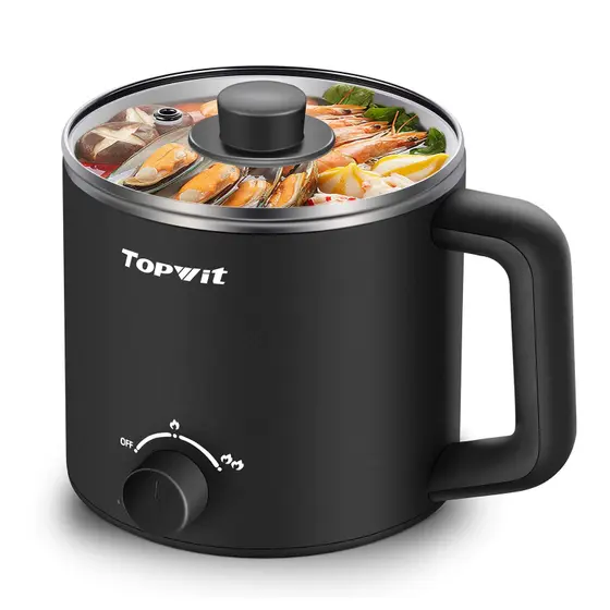 Fogão Elétrico Portátil TopWit 1,6L Hot Pot para macarrão Shabu-Shabu