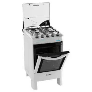 Fogão de Piso a Gás Esmaltec 4 Bocas Branco Ágata