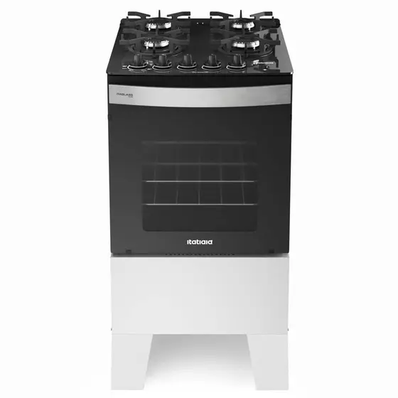 Fogão de Piso a Gás Itatiaia 4 Bocas Branco Itaglass Plus
