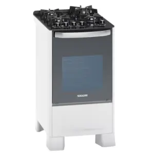 Fogão de Piso a Gás Suggar 4 Queimadores Branco 127V Master Grill FGVMTG411BR