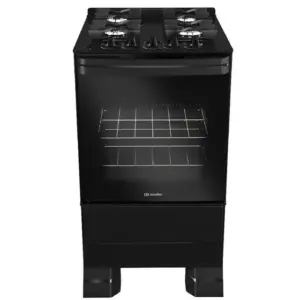 Fogão de Piso a Gás Mueller 4 Bocas Preto Bivolt Mesa De Vidro Grades Ferro Fundido MFV4BF Fogão de Piso a Gás Mueller 4 Bocas Preto Bivolt Mesa De Vidro Grades Ferro Fundido MFV4BF