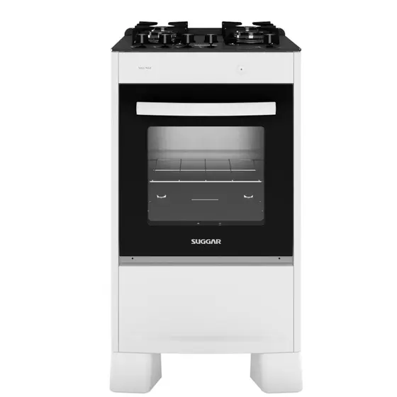Fogão de Piso a Gás Suggar 4 queimadores Branco Neo Max FGV403BR