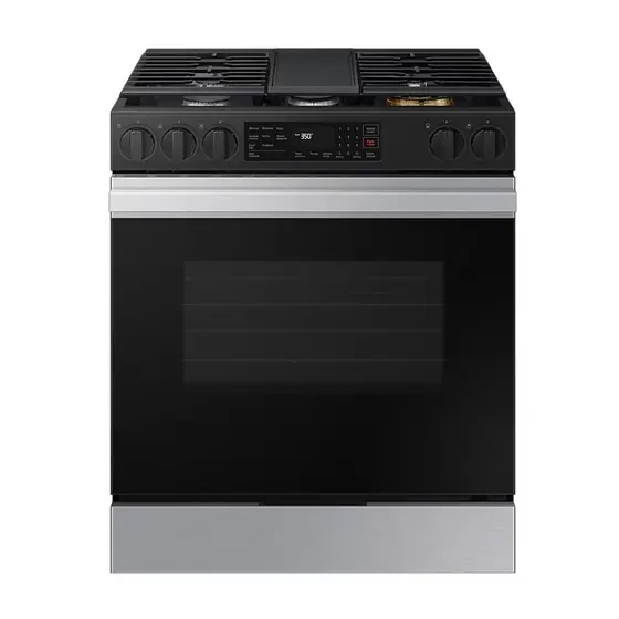 Fogão de Piso a Gás Samsung 5 bocas Aço Inox 170L 127V com Wifi e Air Fry Série 3 NSG6DG8300SRAZ
