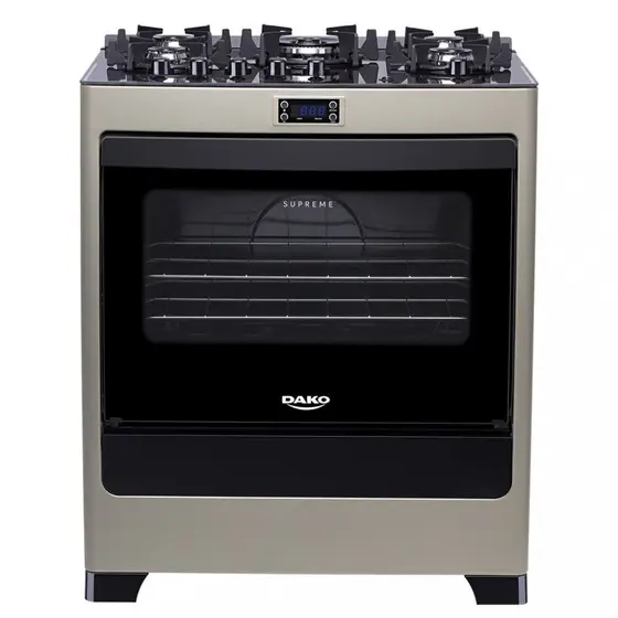 Fogão de Piso a Gás Dako 5 Bocas Supreme Timer Glass 300000755