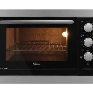 Forno Elétrico Embutir Fischer 48L Inox 220V Fit Line com Função grill Timer e Iluminação Interna Forno Elétrico Embutir Fischer 48L Inox 220V Fit Line com Função grill Timer e Iluminação Interna