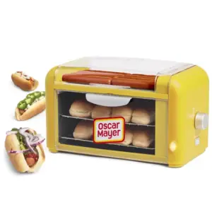 Forno Torradeira Elétrico Nostalgia Oscar Mayer para Pão e Cachorro-Quente Forno Torradeira Elétrico Nostalgia Oscar Mayer para Pão e Cachorro-Quente