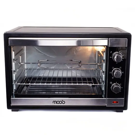 Forno Elétrico Bancada Moob 60L com Espeto Giratório e Luz Interna 220v