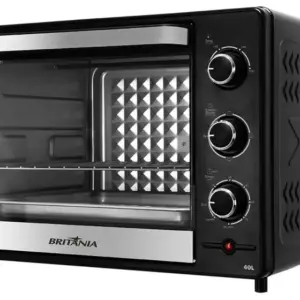 Forno Elétrico Bancada Britânia 40L com Dourador Preto BFE45PI Forno Elétrico Bancada Britânia 40L com Dourador Preto BFE45PI