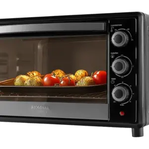 Forno Elétrico Bancada Mondial 42L com Timer Preto Family II FR-42 Forno Elétrico Bancada Mondial 42L com Timer Preto Family II FR-42