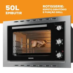 Forno Elétrico Embutir Suggar 50L Forno Elétrico Embutir Suggar 50L