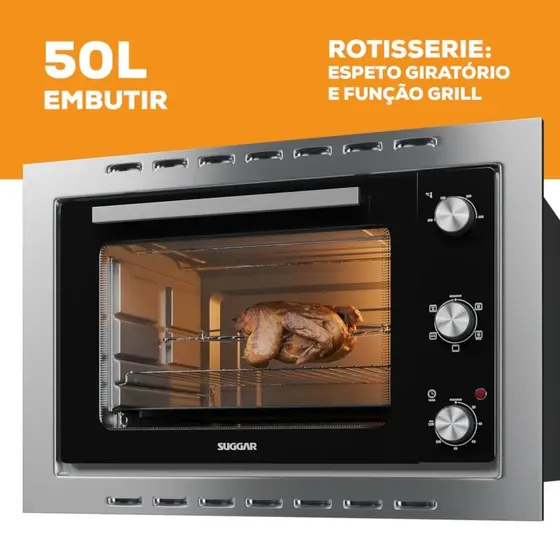 Forno Elétrico Embutir Suggar 50L