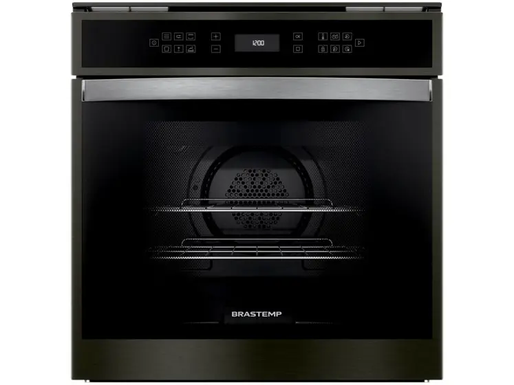 Forno Elétrico Embutir Brastemp 84L de Convecção e Grill Black Inox Eclipse Collection BOT84AP