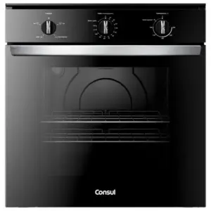 Forno Elétrico Embutir Consul 84L Multifuncional Preto COB84BE Forno Elétrico Embutir Consul 84L Multifuncional Preto COB84BE