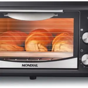 Forno Elétrico Bancada Mondial 6L 650w com grelha Preto 220v Forno Elétrico Bancada Mondial 6L 650w com grelha Preto 220v
