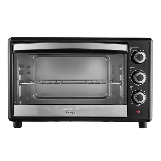 Forno Elétrico Bancada Mondial 42L Preto Inox 127V Family II FR42
