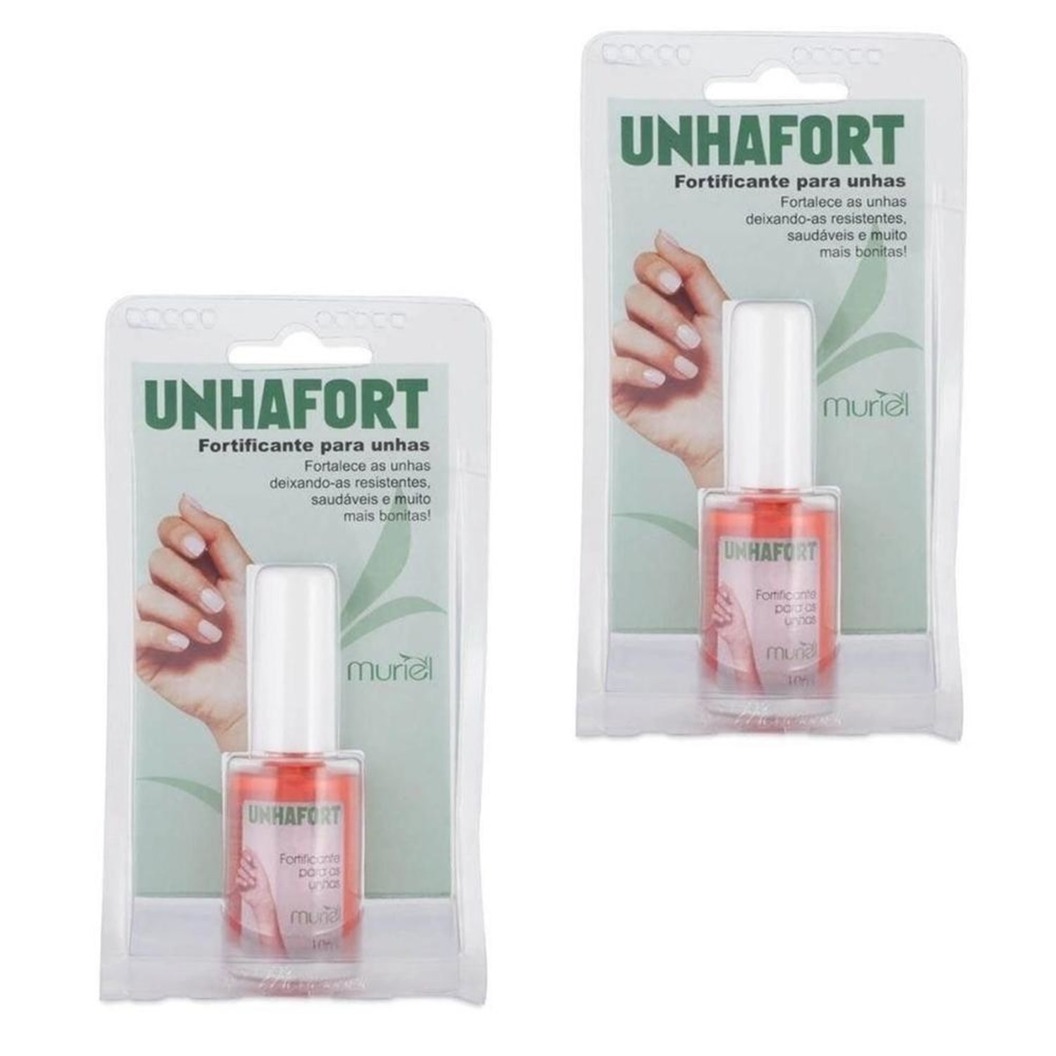 Fortificante UnhaFort Muriel 10ml Kit com 2 Unidades
