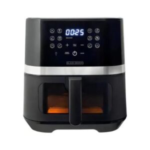 Fritadeira Air Fryer Digital Black+Decker Com Visor Frontal 7L Preta 220V