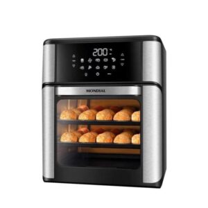 Fritadeira Air Fryer Mondial Oven AFO12 12L Preto e Inox