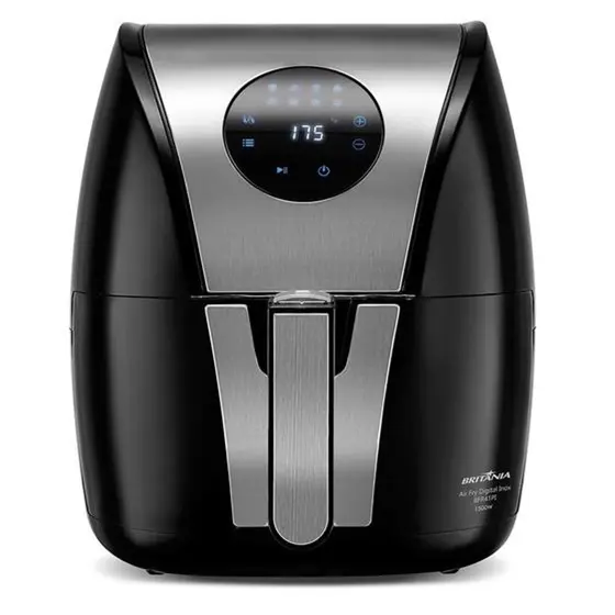 Air Fryer Britânia Sem Óleo Digital 1500W 127V Inox 5L BFR41PI