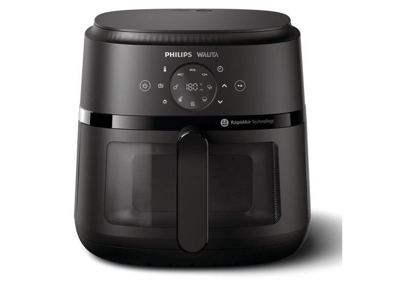 Fritadeira Airfryer Digital Philips Walita NA230 Série 2000 XL 6.2L Preta 1700W