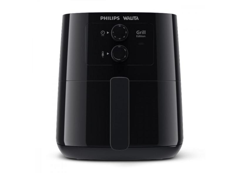 Fritadeira Airfryer Philips Walita Série 3000 Grill Edition 4.1L 1400W Total Preta