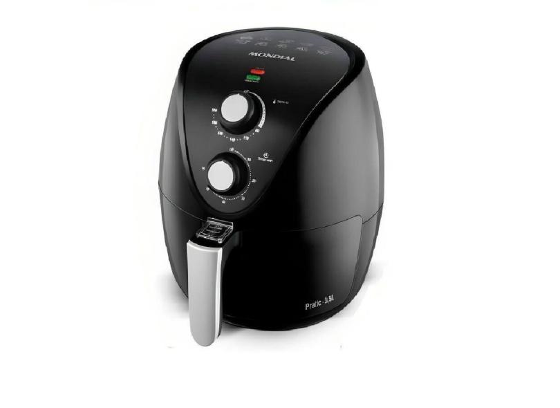 Fritadeira Air Fryer Antiaderente Mondial Sem Óleo 3.5L