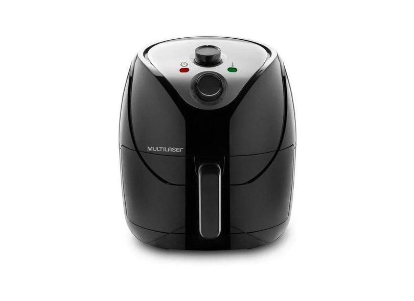 Fritadeira Elétrica Air Fryer 6.5L Sem Óleo Preta 1700W 220V