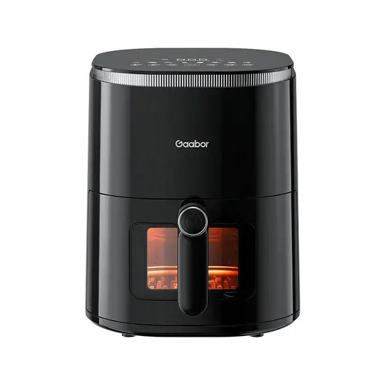 Fritadeira Elétrica Air Fryer Gaabor Duo Digital Touch sem Óleo 127V Preto 4,2L AF-45T02AS