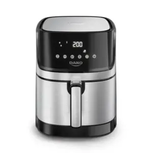 Fritadeira Elétrica Air Fryer Dako Sem Óleo Painel Digital 1700W Preto Inox 127V 5L Fritadeira Elétrica Air Fryer Dako Sem Óleo Painel Digital 1700W Preto Inox 127V 5L