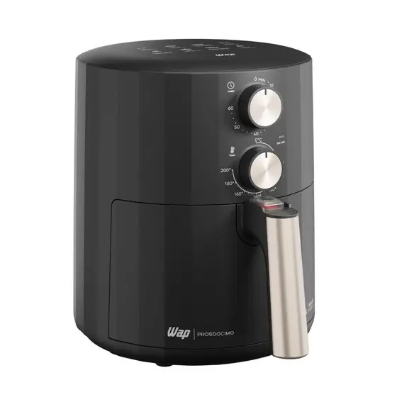 Fritadeira Elétrica Air Fryer Wap Sem Óleo Grand Family Revestimento Antiaderente 1500W 220V 5L