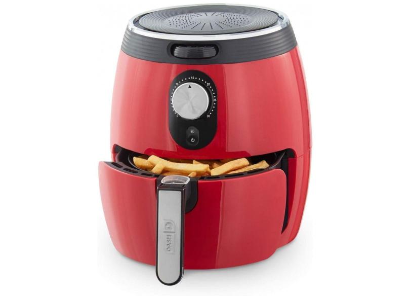 Fritadeira Elétrica Airfryer Dash 3L Temperatura Ajustável Vermelha 110V 1200W