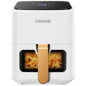Fritadeira Elétrica Airfryer Deime 4.2L Painel Digital Branca 110V 1200W