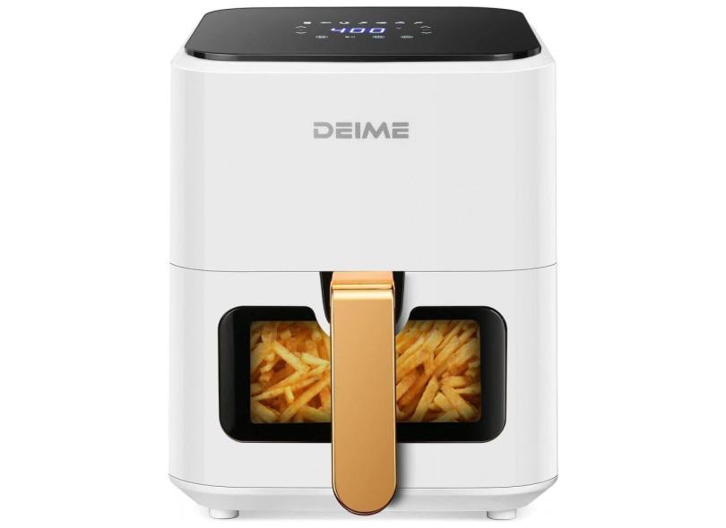 Fritadeira Elétrica Airfryer Deime 4.2L Painel Digital Branca 110V 1200W